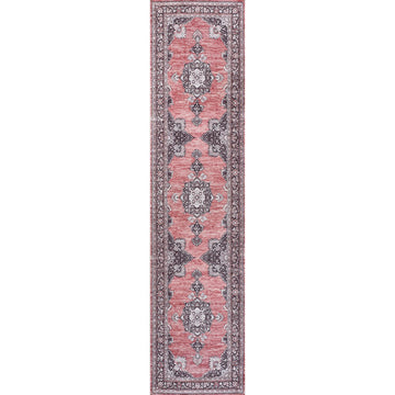 Bausch Bohemian Distressed Chenille Machine-washable Area Rug